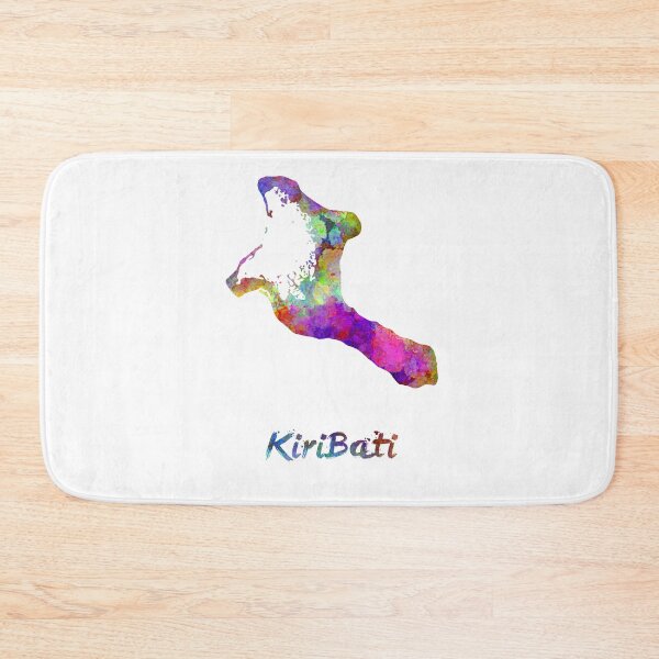 Item preview, Kiribati watercolor map designed and sold by paulrommer.
