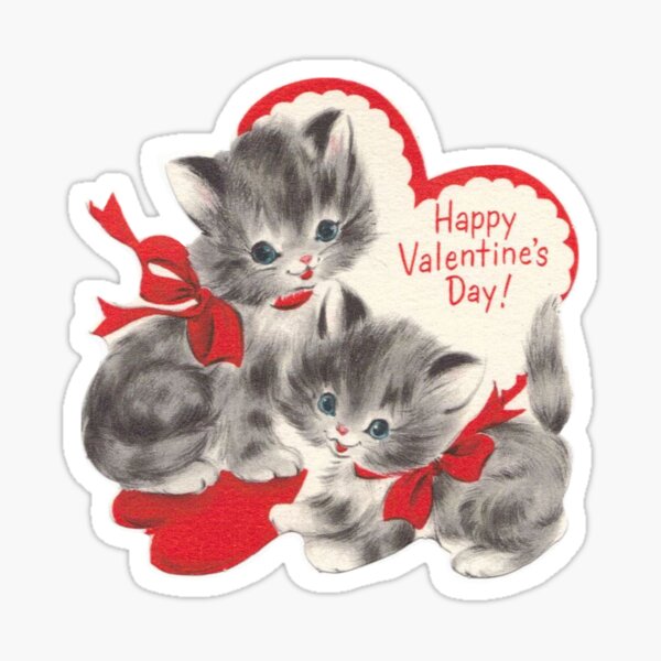 ICON SIZE - Valentine's Day Stickers - Snowball The Cat - [112