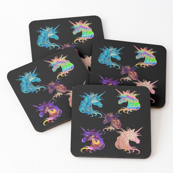 Item preview, 5 Hippy Unicorns pattern designed and sold by Kestrelle.