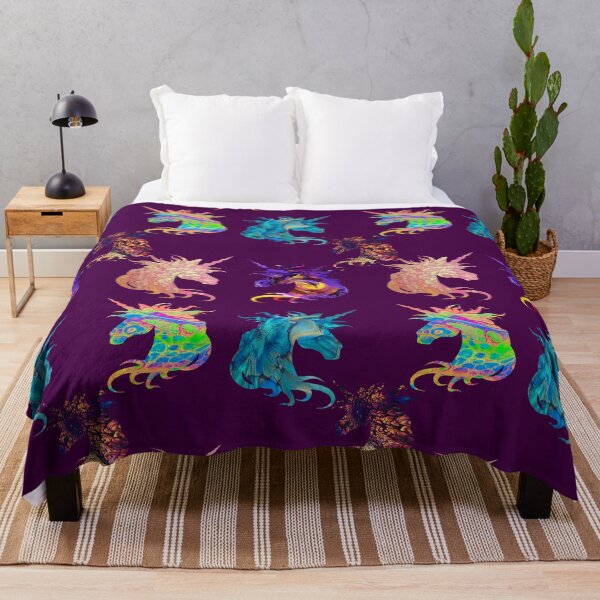 Item preview, 5 Hippy Unicorns pattern designed and sold by Kestrelle.