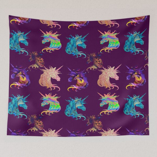 Item preview, 5 Hippy Unicorns pattern designed and sold by Kestrelle.
