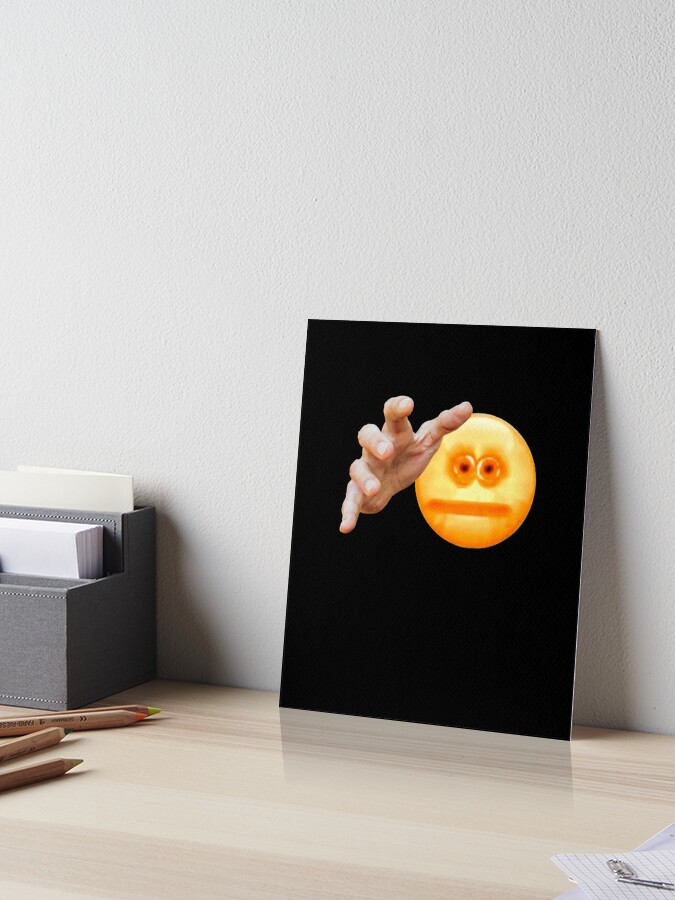 Shush Cursed Emoji | Art Board Print