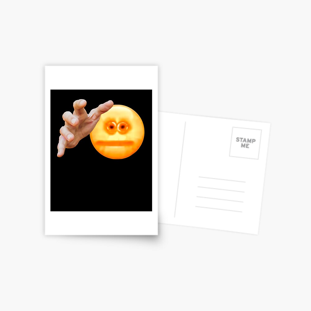 Cursed Stressed Emoji Postcard for Sale by jenmish