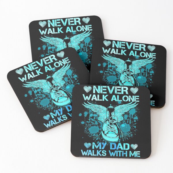 Item preview, Never Walk Alone My Dad Walks With Me gift for son and daughter whose dad was in heaven, valentine gift designed and sold by davidcgonzale.