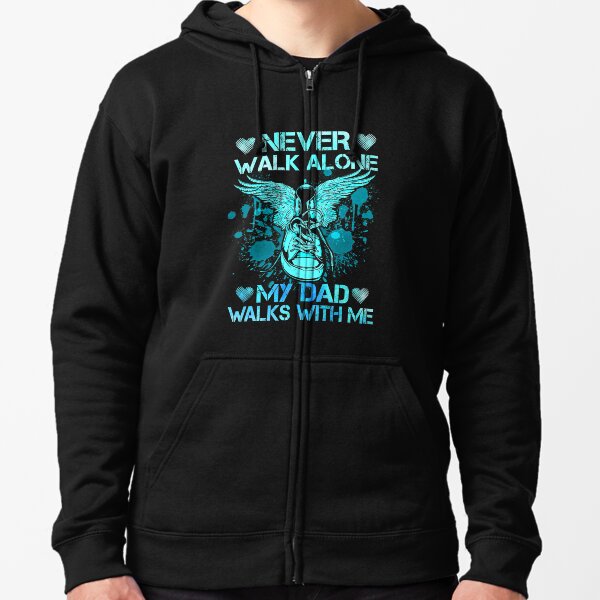 Item preview, Never Walk Alone My Dad Walks With Me gift for son and daughter whose dad was in heaven, valentine gift designed and sold by davidcgonzale.