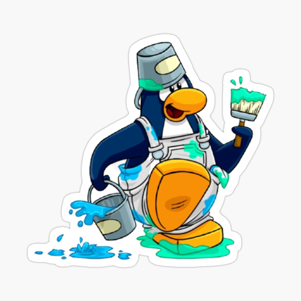 club penguin rewritten penguin style painter 