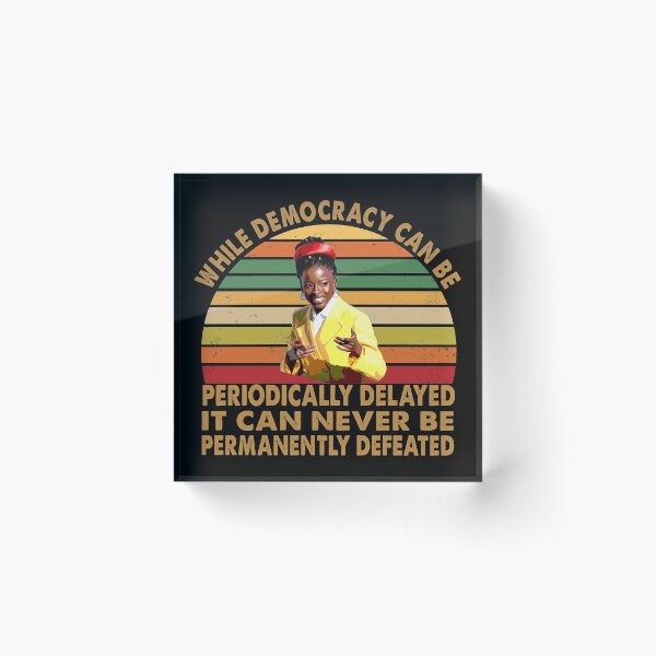 Item preview, While democracy can be periodically delayed it can never be permanently defeated vintage designed and sold by Kaliarizone.