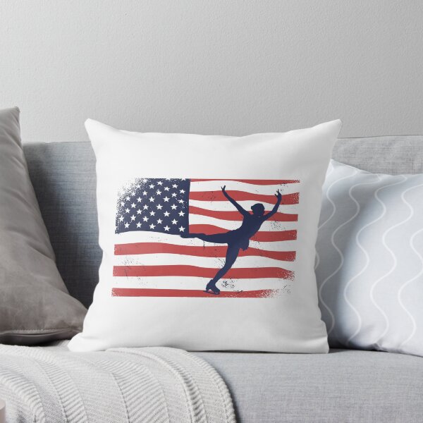 Item preview, Ice Skating Ice Skating Figure Skating USA Flag designed and sold by DerSenat.