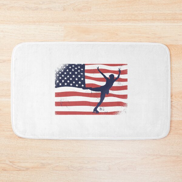 Item preview, Ice Skating Ice Skating Figure Skating USA Flag designed and sold by DerSenat.
