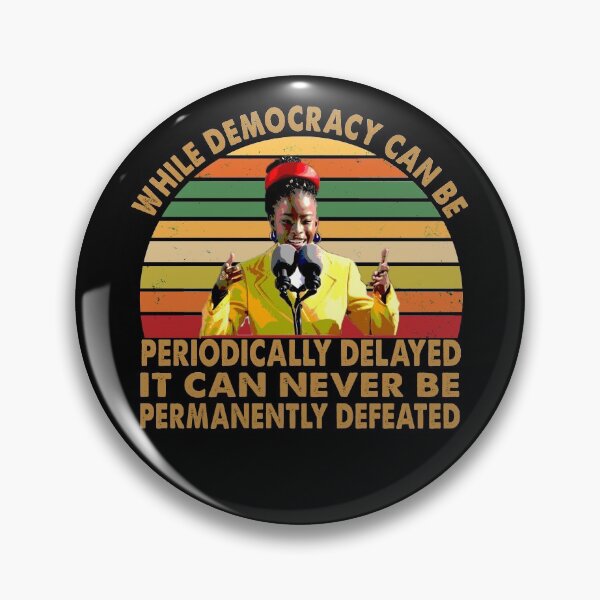 Item preview, While democracy can be periodically delayed, it can never be permanently defeated designed and sold by Kaliarizone.