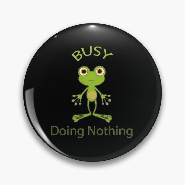 Item preview, Cute green Frog Busy Doing Nothing  designed and sold by Type-Design.