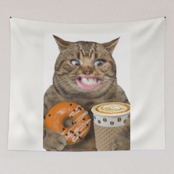 Item preview, Funny Cat, All I Need In Life - Coffee & Donuts designed and sold by House of Hartz by: Dominique11.