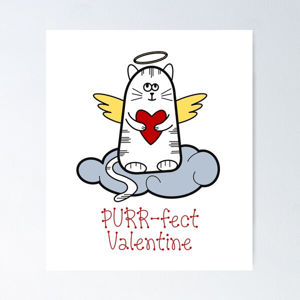 Item preview, PURR-fect Valentine designed and sold by PawsitiveMum.