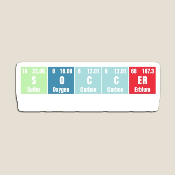Item preview, Soccer The Essential Element Periodic Table designed and sold by Sinful Charm.