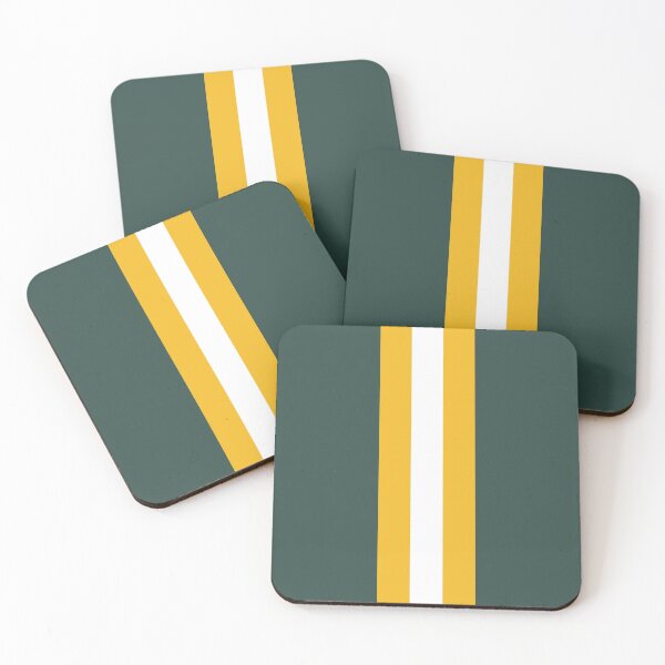 Item preview, Retro American Football Stripes Green Bay Green, Yellow, White  designed and sold by Sporting Colour.