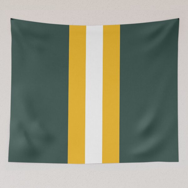 Item preview, Retro American Football Stripes Green Bay Green, Yellow, White  designed and sold by Sporting Colour.