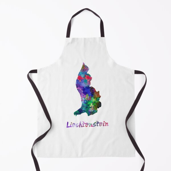 Item preview, Liechtenstein watercolor map designed and sold by paulrommer.