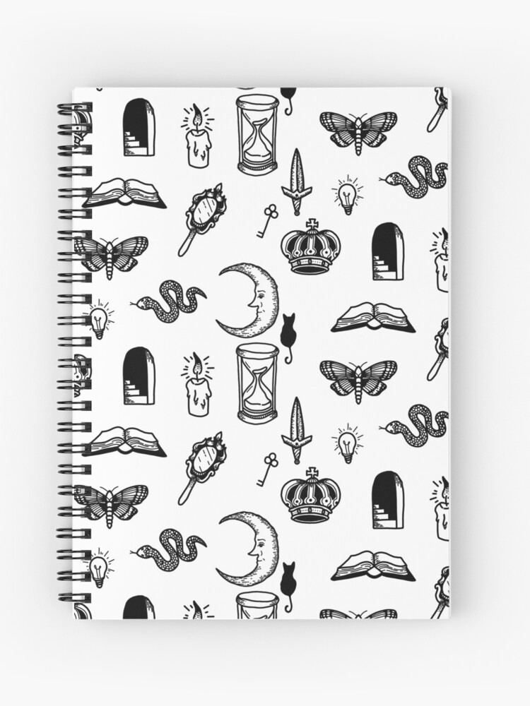 Cuaderno de espiral «Diseño minimalista: Dark Academia (Black) -13Pack» de  MonCheriShoppe | Redbubble