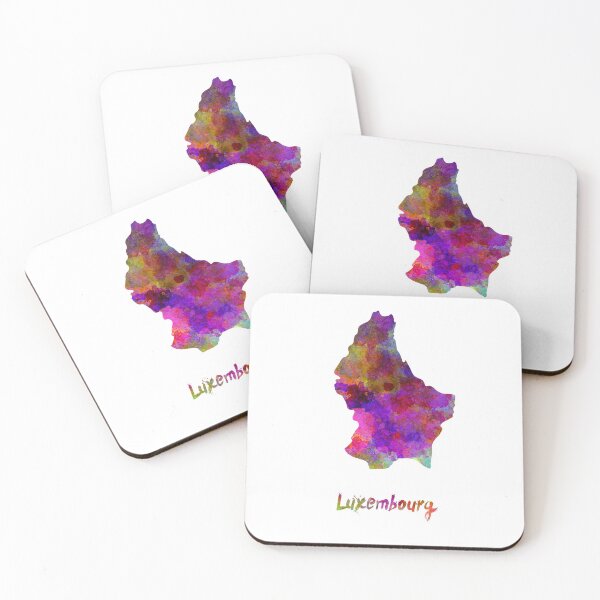 Item preview, Luxembourg watercolor map designed and sold by paulrommer.