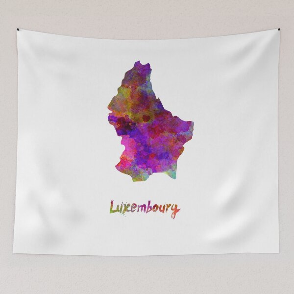 Item preview, Luxembourg watercolor map designed and sold by paulrommer.