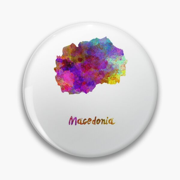 Item preview, Macedonia watercolor map designed and sold by paulrommer.