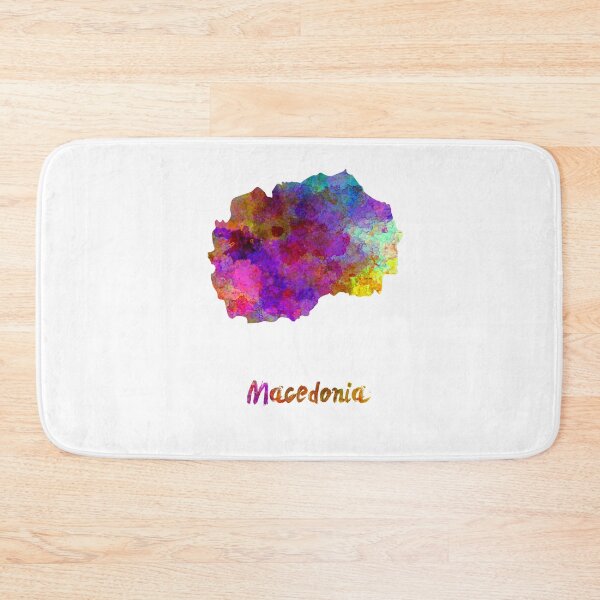 Item preview, Macedonia watercolor map designed and sold by paulrommer.