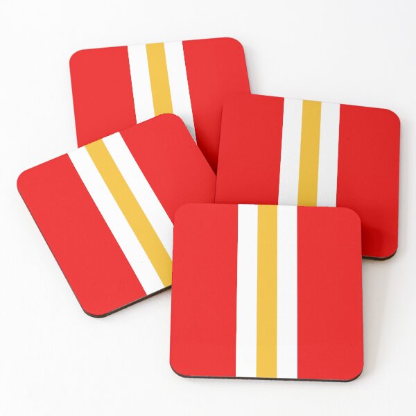 Item preview, Retro American Football Stripes Kansas Red, White, Yellow  designed and sold by Sporting Colour.