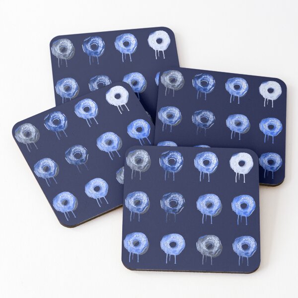 Artikelvorschau, Donut Ultramarine Marineblau Metallic Trendy Pack entworfen und verkauft von theinkypensieve.