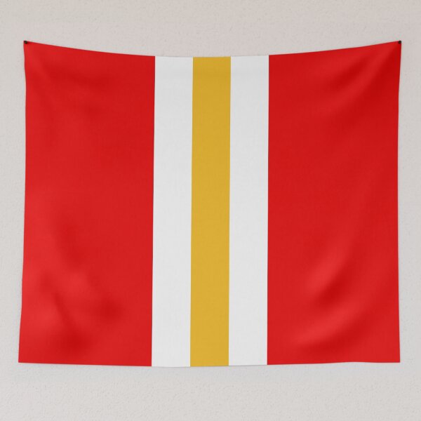Item preview, Retro American Football Stripes Kansas Red, White, Yellow  designed and sold by Sporting Colour.