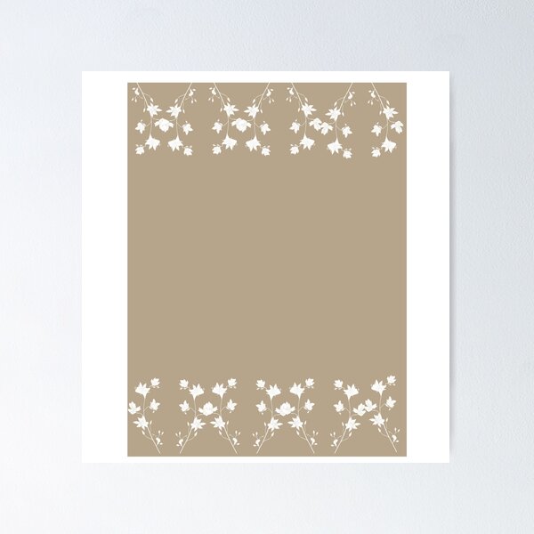 Item preview, Brown and White flowers designed and sold by ihanatiimi.