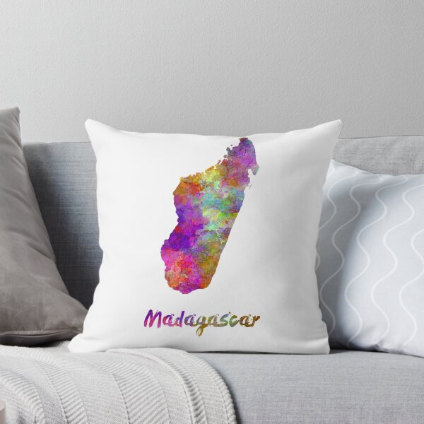 Item preview, Madagascar watercolor map designed and sold by paulrommer.