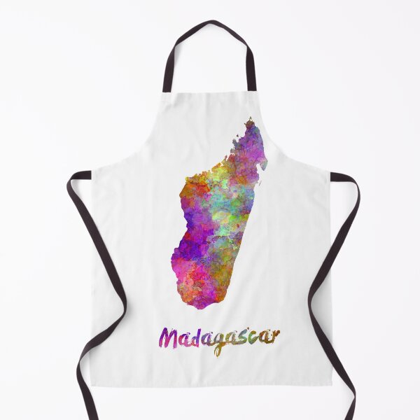 Item preview, Madagascar watercolor map designed and sold by paulrommer.