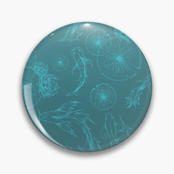 Item preview, LuMa Koi Pond Print Blue designed and sold by MaggieAlaMode.