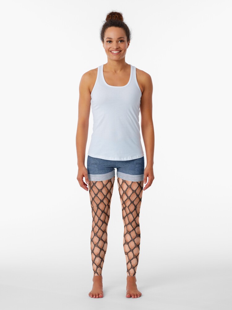 Fashion Women Ladies Jeans Fishnet Net With Pearl Leggings | eBay