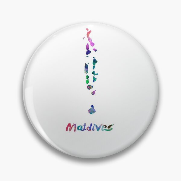Item preview,  Maldives watercolor map designed and sold by paulrommer.