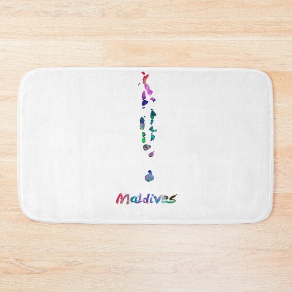 Item preview,  Maldives watercolor map designed and sold by paulrommer.