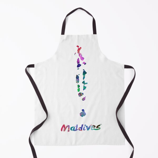 Item preview, Maldives watercolor map designed and sold by paulrommer.