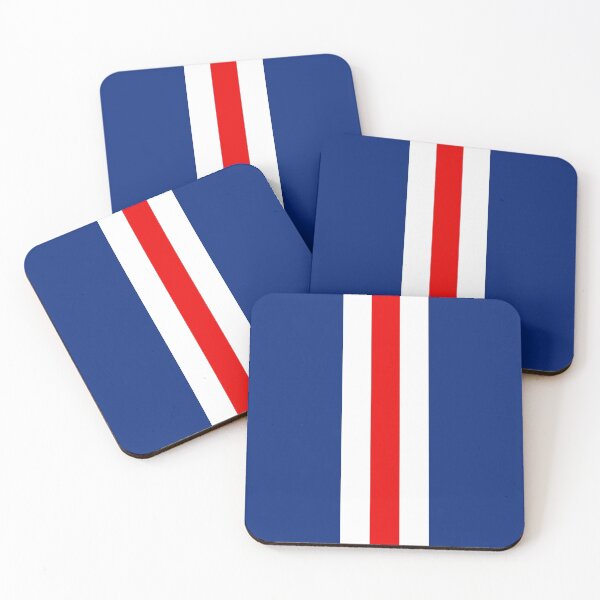 Item preview, Retro American Football Stripes Buffalo Blue, White, Red  designed and sold by Sporting Colour.
