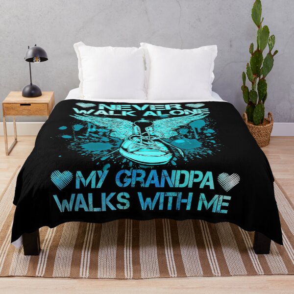 Item preview, Never Walk Alone My Grandpa Walks With Me gift for dad and mom whose daughter was in heaven, valentine gift designed and sold by davidcgonzale.