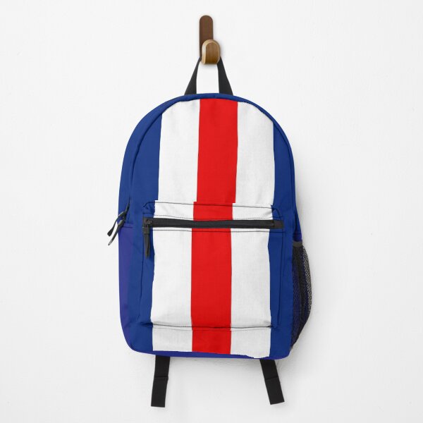 Item preview, Retro American Football Stripes Buffalo Blue, White, Red designed and sold by Sporting Colour.