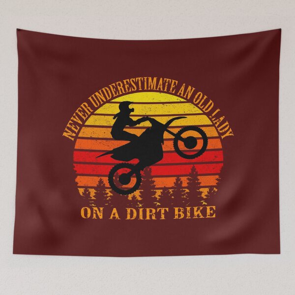 Item preview, never underestimate an old lady on a dirt bike designed and sold by Soithside87.