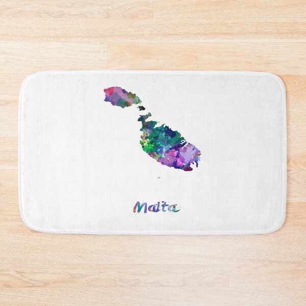 Item preview, Malta watercolor map designed and sold by paulrommer.