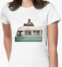 "Happiness is only real when shared" Women's Fitted T-Shirt