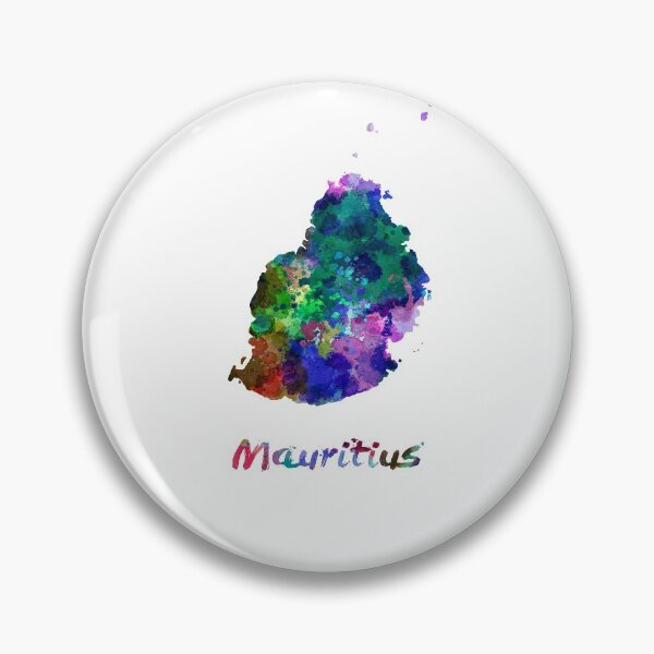 Item preview,  Mauritius watercolor map designed and sold by paulrommer.