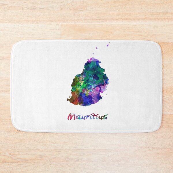 Item preview,  Mauritius watercolor map designed and sold by paulrommer.