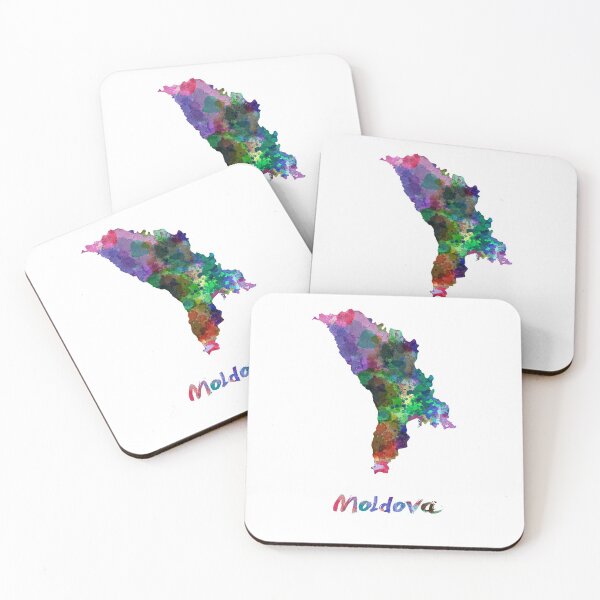 Item preview,  Moldovan watercolor map designed and sold by paulrommer.