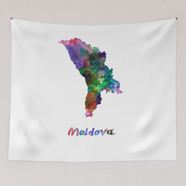 Item preview,  Moldovan watercolor map designed and sold by paulrommer.