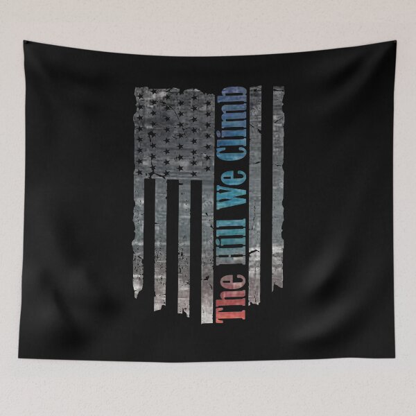 Item preview, The Hill We Climb American Distress Vintage Flag Souvenir designed and sold by daybreakagain.