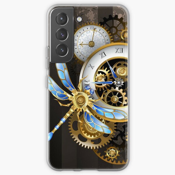 Steampunk Dials with Dragonfly Samsung Galaxy Soft Case