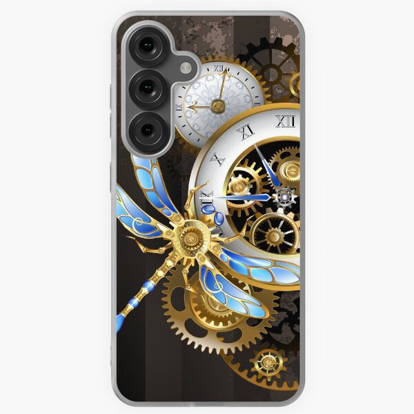Steampunk Dials with Dragonfly Samsung Galaxy Soft Case